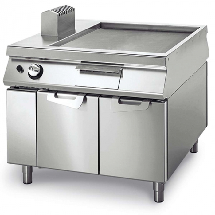 Gas-Grillplatte glatt verchromt | 14kW