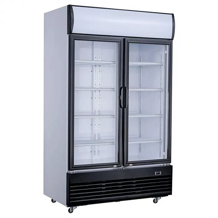 Combisteel Kühlschrank mit 2 Glastüren | 1000 Liter | Umluftkühlung | B1200 x T730 x H2036 mm