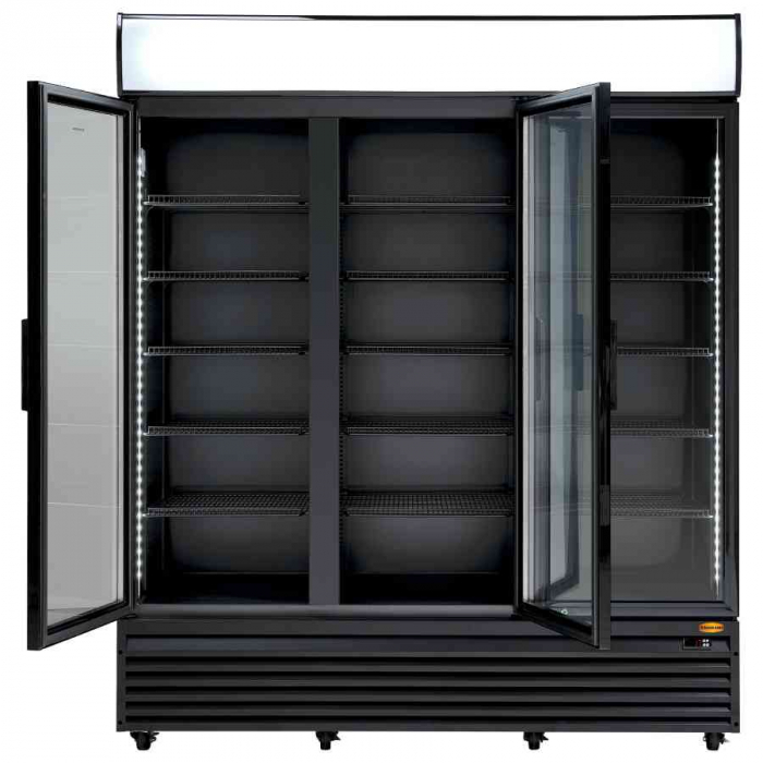 Getränkekühlschrank mit 3 Glastüren