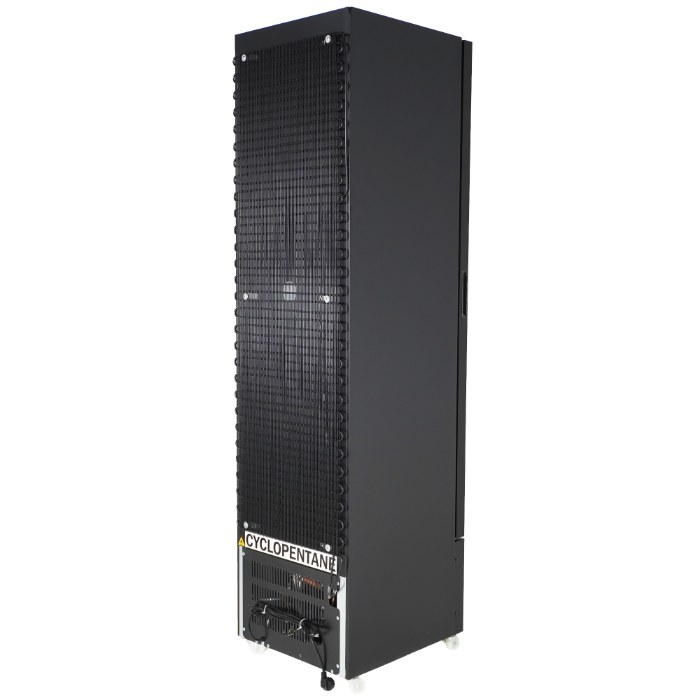 Tiefkühlschrank 1 Glastür Schwarz Nap-250F | Combisteel 7455.1930