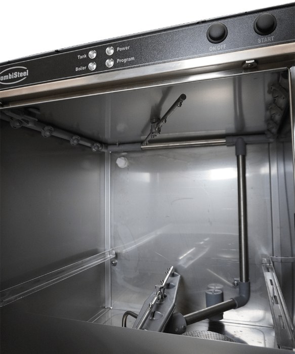Geschirrspülmaschine Frontbedienung Ent 500-230 Dp Dde mit Abwasserpumpe und Spülmitteldosierer | Combisteel 7082.0060