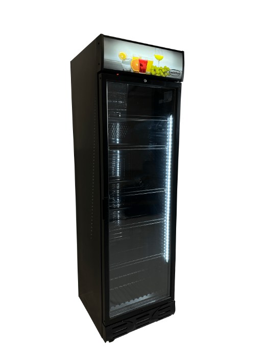 Kühlschrank 1 Glastür Schwarz Scharnieren Tür Linkerseite | Combisteel 7464.0093