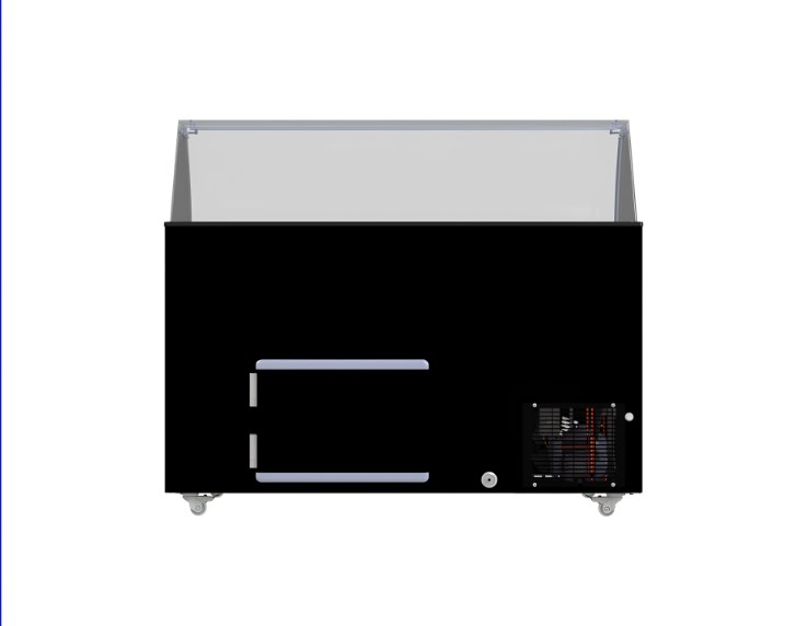 Speiseisvitrine Tenerife Schwarz 10X5 l | Combisteel 7472.0134