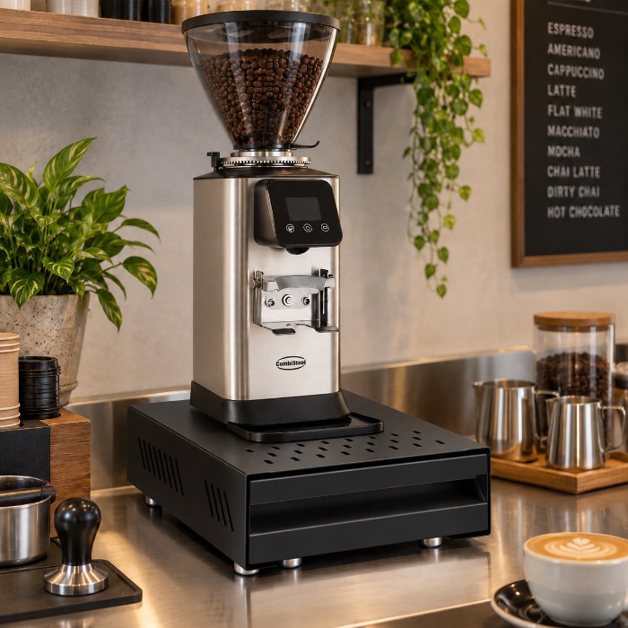 Kaffee Klopfdose Schwarz | Combisteel 7555.0005