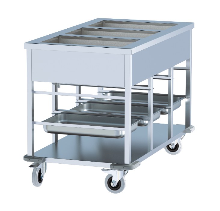 Bain-Marie Wagen 3/1. | Combisteel 7178.1160