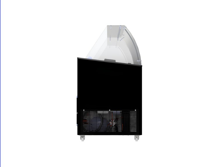 Speiseisvitrine Tenerife Schwarz 10X5 l | Combisteel 7472.0134