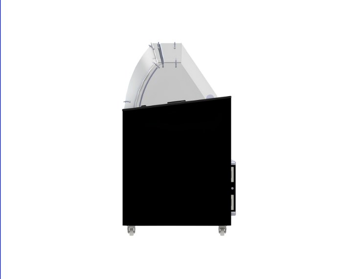 Speiseisvitrine Tenerife Schwarz 10X5 l | Combisteel 7472.0134