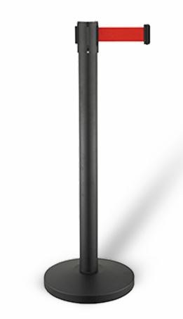 Absperrpfosten Schwarz Set/2 · 7522.0010