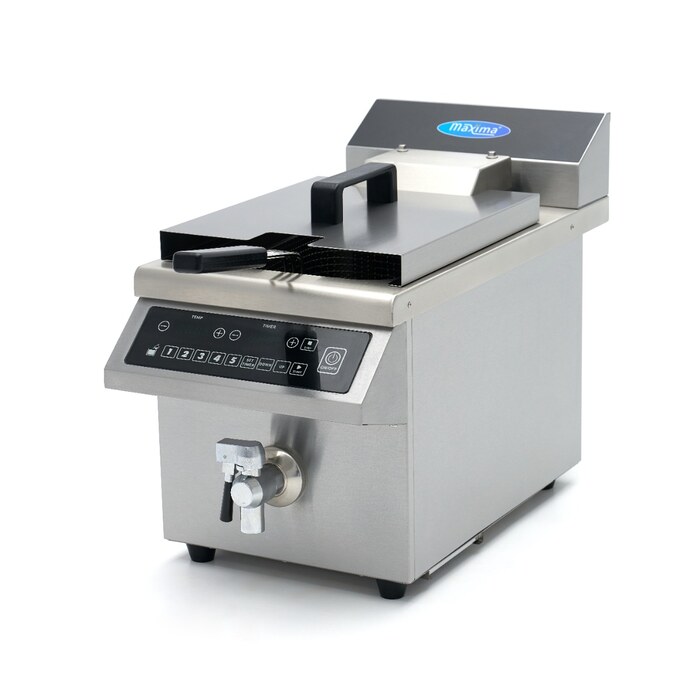 Maxima Frituurpan · 8 L · 1 Mand · Inductie · Liftsysteem · met Tapkraan · 09371450