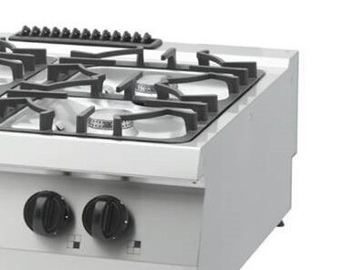 Maxima Heavy Duty Kochfeld · 4 Brenner · Doppeleinheit · 70 cm Tief · 30 kW · Gas · 09396119