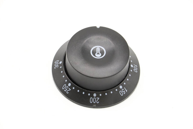 Maxima WAFFLE – Temperatur Drehknopf mit Skala Ring 300°C (Schwarz) · 09374342