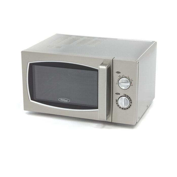 Maxima Mikrowelle · 900W · 6 Programme · Platten bis zu Ø33 cm
