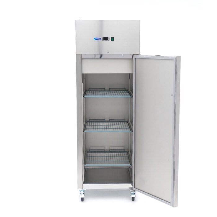 Maxima Kühlschrank · 600 l · 3 Einstellbare Regale (2/1 GN) · Rostfreier Stahl · auf Rädern · 09400003