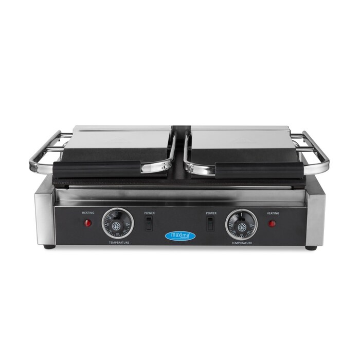 Maxima Kontaktgrill · Glatte · Doppelgrillplatte · 2 x 22 cm · 09300437