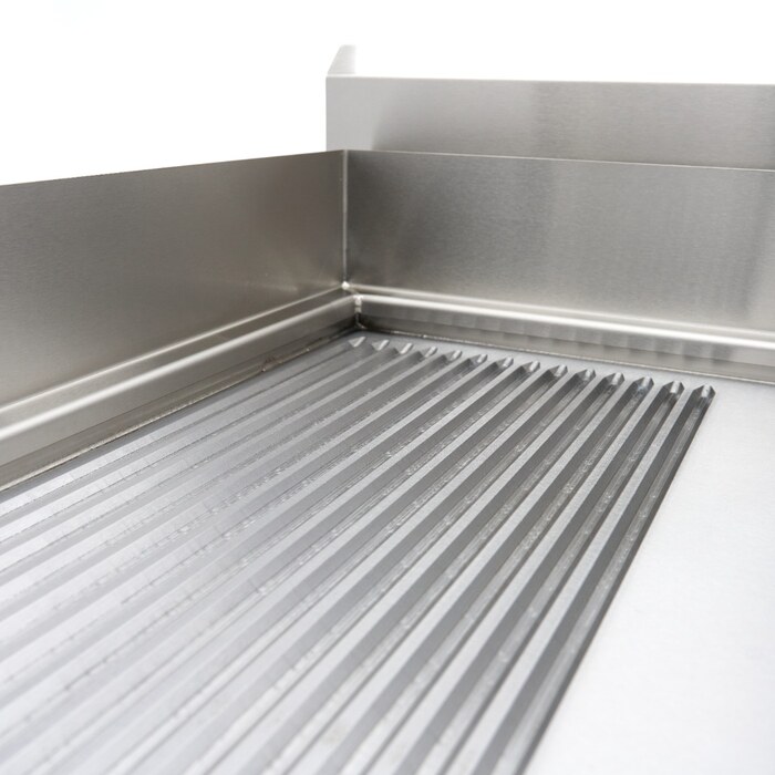 Maxima Induktions-Grillplatte 700 · Glatt & Gerillt · 10.000 W · Doppel · Mit Untergestell · 09371100