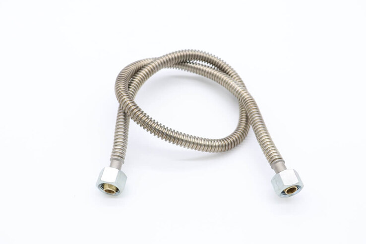Maxima M600 – RVS geribbelde gasleiding 3/8" X L700mm 09392040