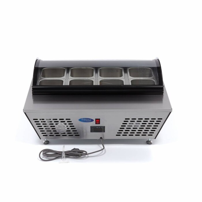 Maxima Saladette · 67 l · inkl. 8 x 1/6 GN · Tischplatte · 09400870