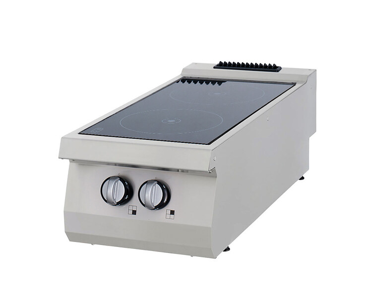Maxima Heavy Duty Kochfeld · 2 Brenner · Infrarot · Doppeleinheit · 70 cm Tief · Elektrisch