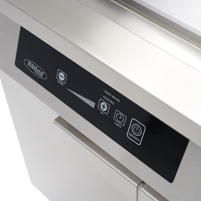 Maxima Induktions-Grillplatte 700 · Glatt & Gerillt · 10.000 W · Doppel · Mit Untergestell · 09371100
