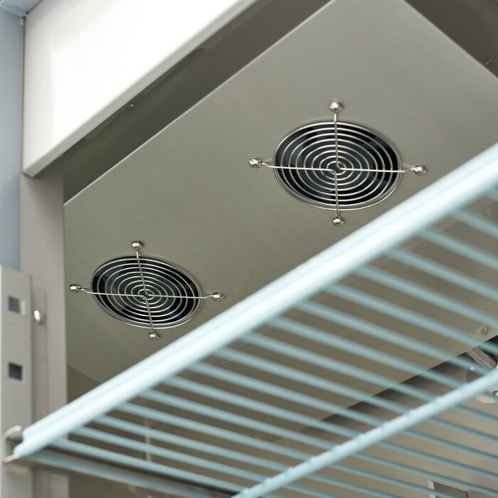 Maxima Kühlschrank · 1200 l · 6 Einstellbare Regale (2/1 GN) · Rostfreier Stahl · mit Glastür · 09400013