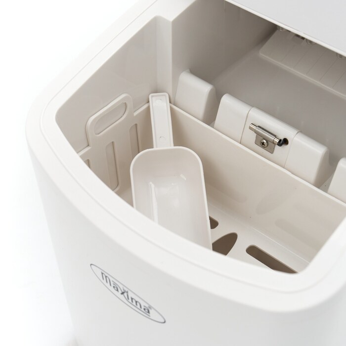 Maxima Eiswürfelmaschinen · 10-12 kg/Tag · Kugelwürfel · Luftgekühlt · Weiß · 09100505