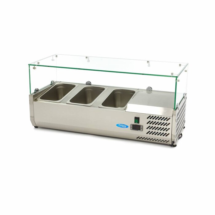 Maxima Aufsatzkühlvitrine · 95 cm · Passt 3 x 1/3 GN · 09400317