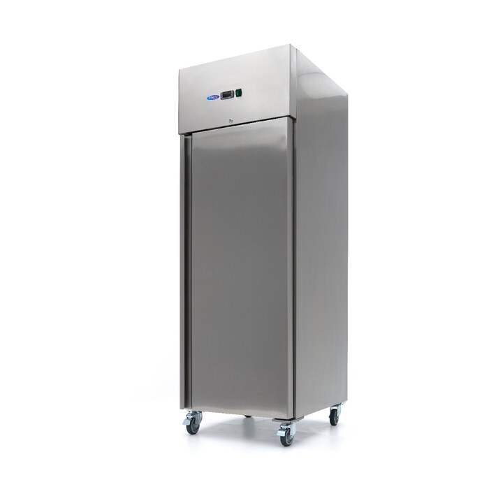 Maxima Kühlschrank · 600 l · 3 Einstellbare Regale (2/1 GN) · Rostfreier Stahl · auf Rädern