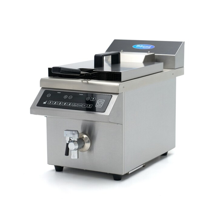 Maxima Frituurpan · 8 L · 1 Mand · Inductie · Liftsysteem · met Tapkraan · 09371450
