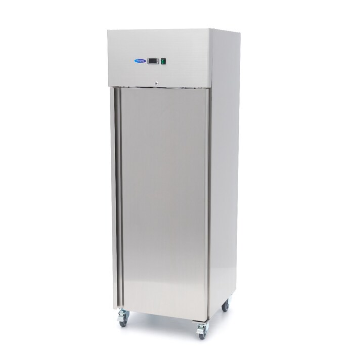 Maxima Kühlschrank · 400 l · 3 Einstellbare Regale · Rostfreier Stahl · auf Rädern · 09400131