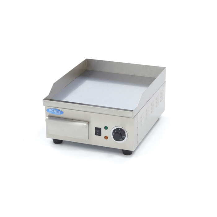 Maxima Grillplatte · Glatte Chrom · 36 cm · inkl. Tropfschale