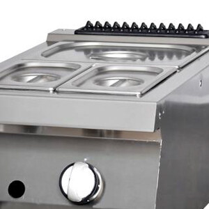 Maxima Heavy Duty Bain Marie · Einzeleinheit · 70 cm Tief · Gas · 09395005