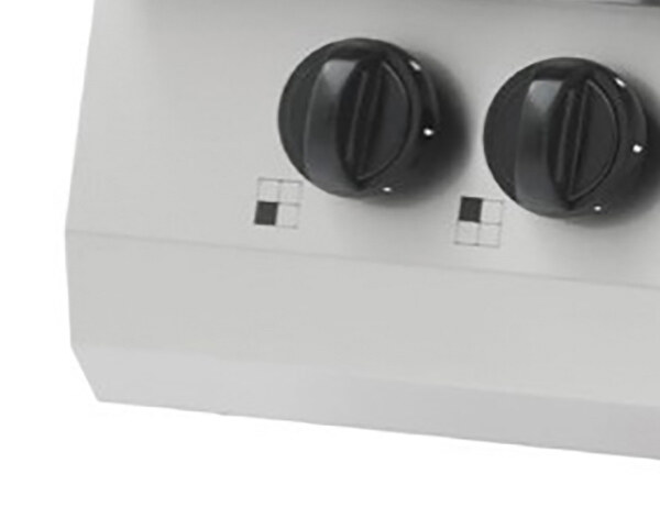 Maxima Heavy Duty Kochfeld · 2 Brenner · Einzeleinheit · 70 cm Tief · 15kW · Gas · 09396117