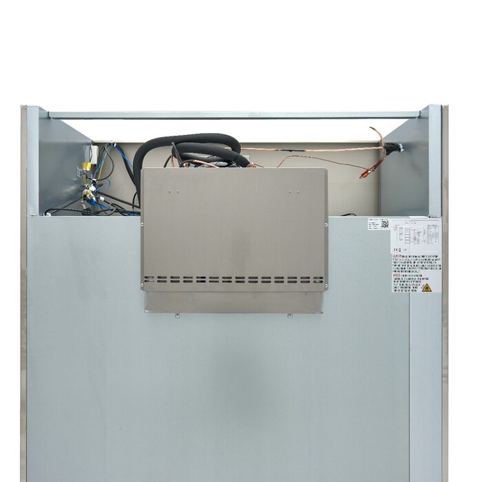 Maxima Kühlschrank · 1200 l · 6 Einstellbare Regale (2/1 GN) · Rostfreier Stahl · mit Glastür · 09400013