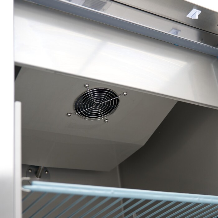Maxima Kühlschrank · 400 l · 3 Einstellbare Regale · Rostfreier Stahl · auf Rädern · 09400131