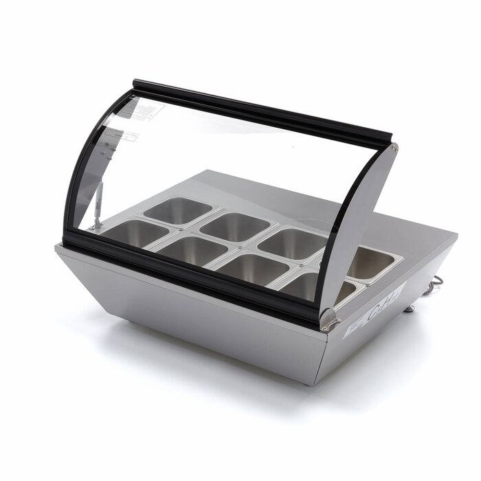 Maxima Saladette · 67 l · inkl. 8 x 1/6 GN · Tischplatte · 09400870