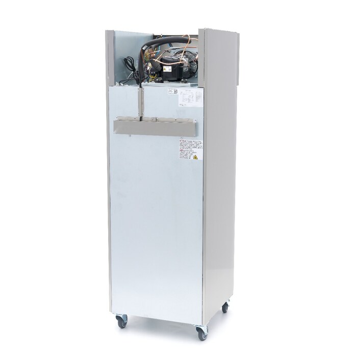 Maxima Kühlschrank · 400 l · 3 Einstellbare Regale · Rostfreier Stahl · auf Rädern · 09400131