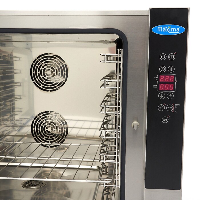 Maxima Combi · Dampfofen · Passt 6 Tabletts (1/1 GN / 60 x 40 cm) · Digital Anzeige · 400 V · 08500209