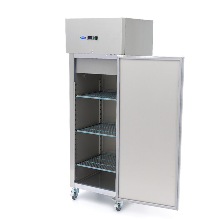 Maxima Kühlschrank · 400 l · 3 Einstellbare Regale · Rostfreier Stahl · auf Rädern · 09400131
