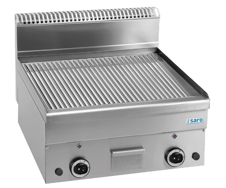 SARO Gasgrillplatte gerillt Tischmodell GFT66R
