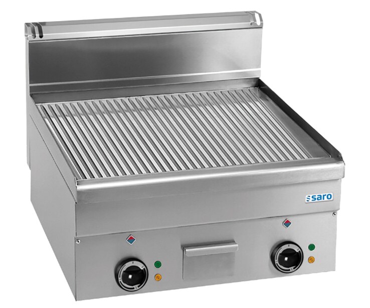 SARO Elektrogrillplatte gerillt Tischmodell EFT66R
