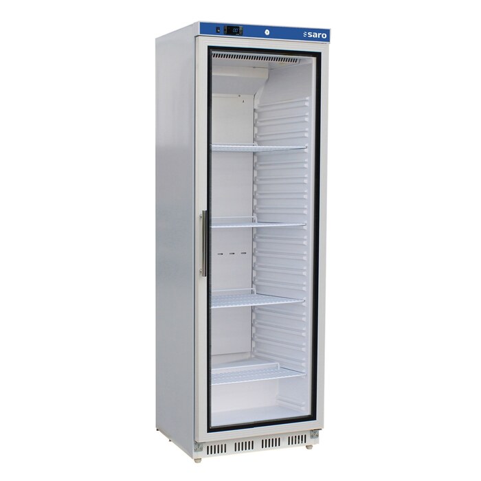 SARO Lagerkühlschrank mit Glastür - weiß, Modell HK 400 GD V2