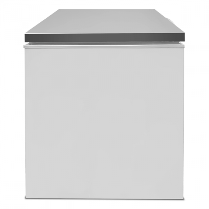 Gefriertruhe 358L Weiß Edelstahldeckel -18°C bis -25°C statisch