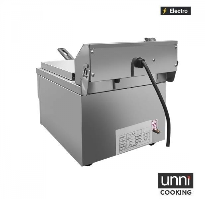 Elektrofritteuse 8L mit Ablasshahn und Temperaturregelung