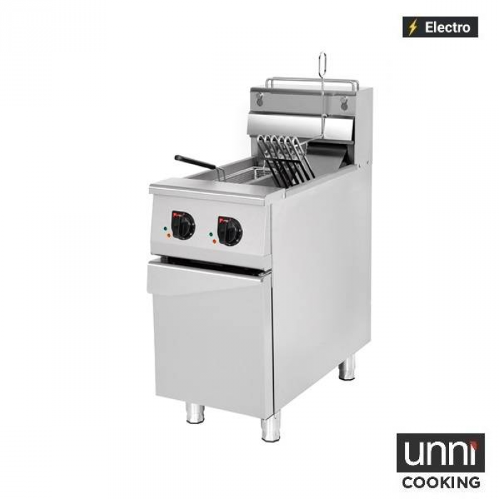 Elektrofritteusen 2x12,5L Edelstahl Doppelbecken