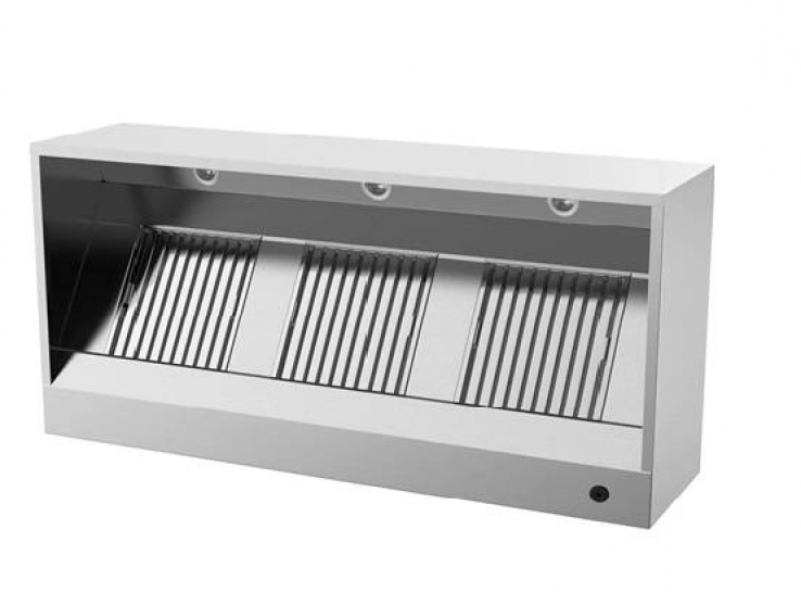 Dunstabzugshaube Box Modell 950mm Edelstahl LED Labyrinthfilter