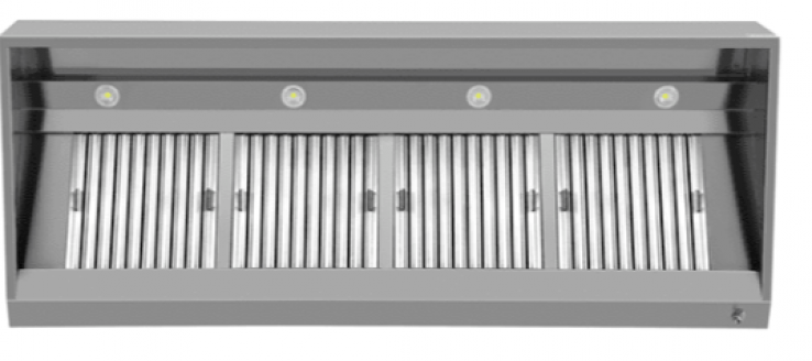 Dunstabzugshaube B2500xD950xH400 Wandmontage