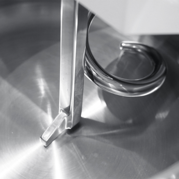 Teigknetmaschine UNNINOX 22 Liter 2 Geschwindigkeiten 230V