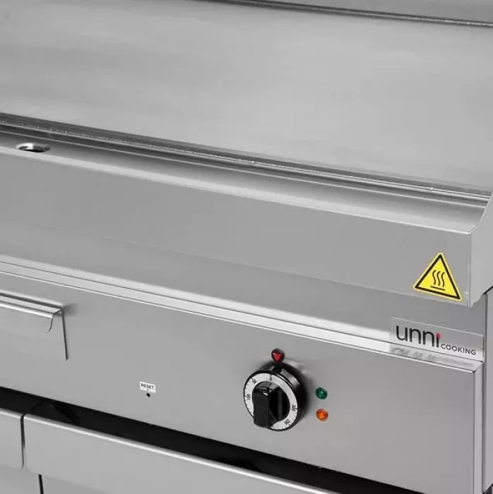 Elektrogrillplatte Edelstahl glatt 100-300°C 650