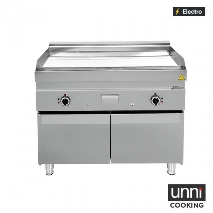 Elektrische Bratplatte Edelstahl gerippt 100-300°C