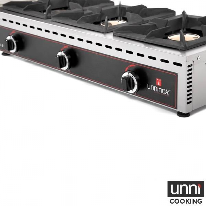 Tischkochfelder STO-3 Gas 3 Brenner je 7kW Kupferbrenner